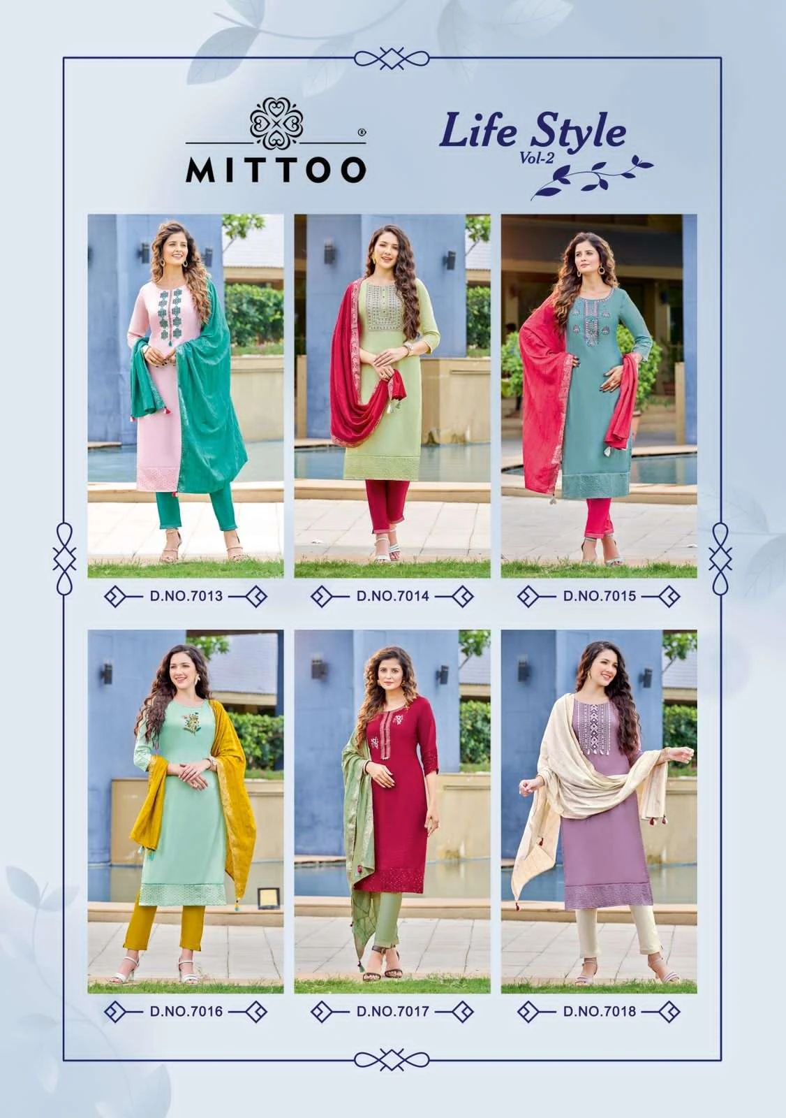 Mittoo Life Style Vol 2 Viscose Silk Wholesale Readymade Salwar Suit Catalog — Wholesale Salwar Suits, Mittoo wholesale from Surat — Photo 7